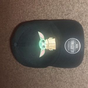 Disney Parks Star Wars Mandalorian Black Grogu Baby Yoda Baseball Cap Hat